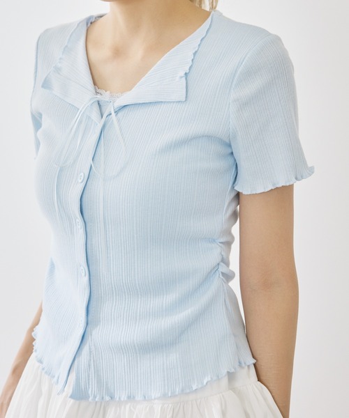 P.V.T(ピーブイティー)の「レイヤーデザインサイドギャザーPO(その他トップス・レディース・LT.Blue/White/Yellow/Black・F)」の21枚目の写真
