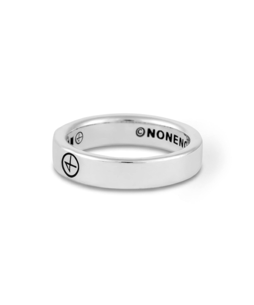 NONENON(ノンノン)の「LOGO FLAT RNG(3mm) SILVER925(リング・レディース・その他・SMALL/MEDIUM/LARGE)」の2枚目の写真