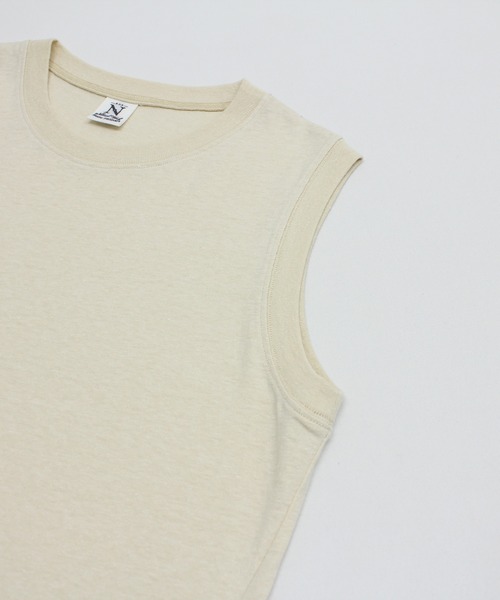RNA-N(アールエヌエーエヌ)の「M2660 COTTON/HEMPタンク(Tシャツ/カットソー・レディース・キナリ/ブラック/オフホワイト・FREE)」の16枚目の写真