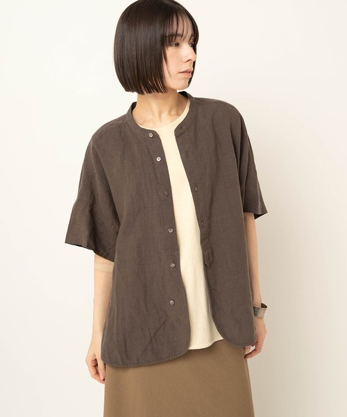 RNA-N(アールエヌエーエヌ)の「M2660 COTTON/HEMPタンク(Tシャツ/カットソー・レディース・キナリ/ブラック/オフホワイト・FREE)」の4枚目の写真