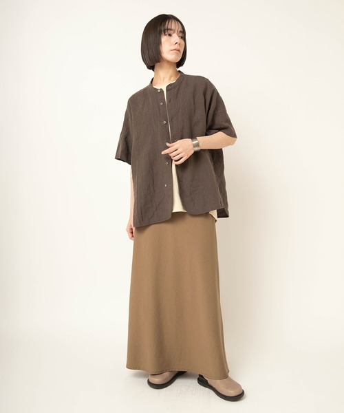 RNA-N(アールエヌエーエヌ)の「M2660 COTTON/HEMPタンク(Tシャツ/カットソー・レディース・キナリ/ブラック/オフホワイト・FREE)」の5枚目の写真