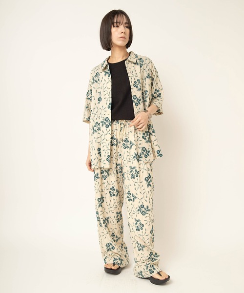 RNA-N(アールエヌエーエヌ)の「M2660 COTTON/HEMPタンク(Tシャツ/カットソー・レディース・キナリ/ブラック/オフホワイト・FREE)」の6枚目の写真