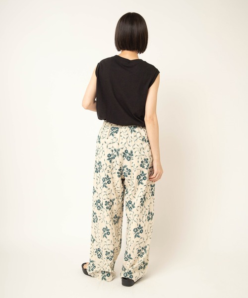 RNA-N(アールエヌエーエヌ)の「M2660 COTTON/HEMPタンク(Tシャツ/カットソー・レディース・キナリ/ブラック/オフホワイト・FREE)」の9枚目の写真