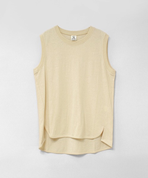 RNA-N(アールエヌエーエヌ)の「M2660 COTTON/HEMPタンク(Tシャツ/カットソー・レディース・キナリ/ブラック/オフホワイト・FREE)」の21枚目の写真