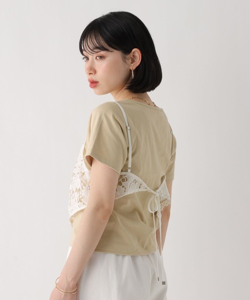 BAYFLOW（ベイフロー）の「[WEB限定]機能性コンパクトベーシックTEE（Tシャツ/カットソー・レディース・ライトグレー/ネイビー/ベージュ/ブラック/オフホワイト・MEDIUM/LARGE）」の11枚目の写真