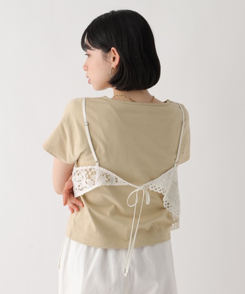 BAYFLOW（ベイフロー）の「[WEB限定]機能性コンパクトベーシックTEE（Tシャツ/カットソー・レディース・ライトグレー/ネイビー/ベージュ/ブラック/オフホワイト・MEDIUM/LARGE）」の12枚目の写真