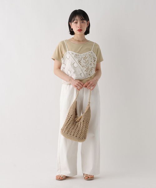 BAYFLOW（ベイフロー）の「[WEB限定]機能性コンパクトベーシックTEE（Tシャツ/カットソー・レディース・ライトグレー/ネイビー/ベージュ/ブラック/オフホワイト・MEDIUM/LARGE）」の13枚目の写真