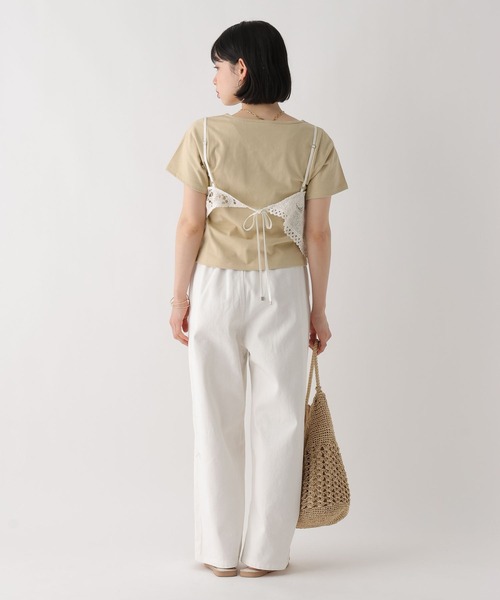 BAYFLOW（ベイフロー）の「[WEB限定]機能性コンパクトベーシックTEE（Tシャツ/カットソー・レディース・ライトグレー/ネイビー/ベージュ/ブラック/オフホワイト・MEDIUM/LARGE）」の14枚目の写真