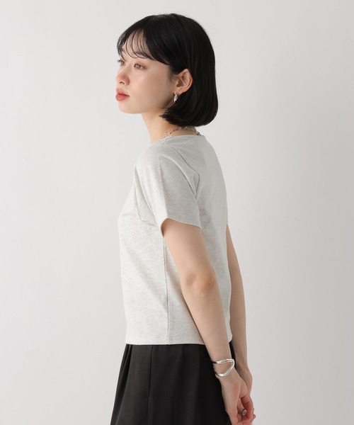 BAYFLOW（ベイフロー）の「[WEB限定]機能性コンパクトベーシックTEE（Tシャツ/カットソー・レディース・ライトグレー/ネイビー/ベージュ/ブラック/オフホワイト・MEDIUM/LARGE）」の20枚目の写真