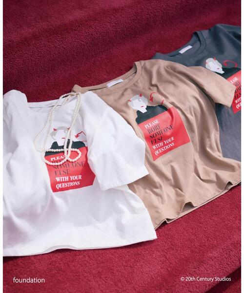 PROPORTION BODY DRESSING(プロポーションボディドレッシング)の「【プラダを着た悪魔コラボ】フロントプリントTシャツ / 1216160505(Tシャツ/カットソー・レディース・ブラウン系その他/ホワイト/ダークグレー・FREE)」の13枚目の写真