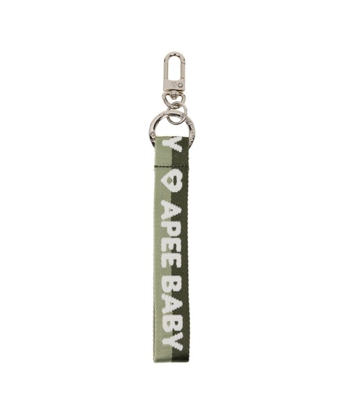 A BATHING APE(アベイシングエイプ)の「APEE BABY LOGO KEYCHAINS(キーホルダー・レディース・ブルー/レッド/オリーブ/ブラック・FREE)」の3枚目の写真