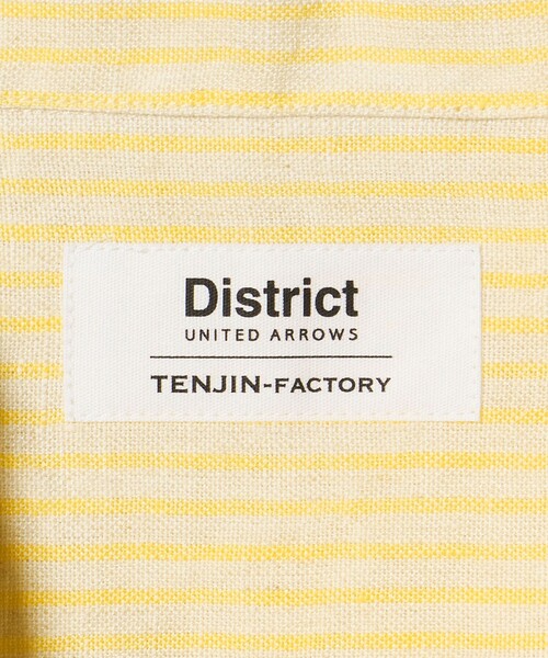 District(ディストリクト)の「<District>リネン オックスフォード オープンカラーシャツ(シャツ/ブラウス・メンズ・オフホワイト/イエロー・L/M)」の10枚目の写真