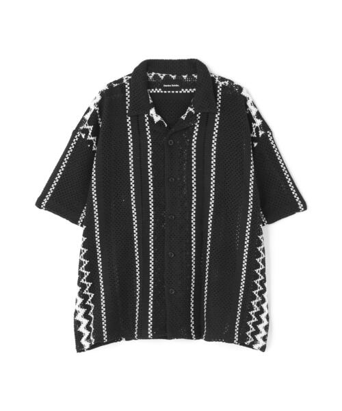 DANKE SCHON(ダンケシェーン)の「DankeSchon/ダンケシェーン/RUSSELL S/S SHIRTS(シャツ/ブラウス・メンズ・ベージュ/ブラック系その他・L/M)」の1枚目の写真