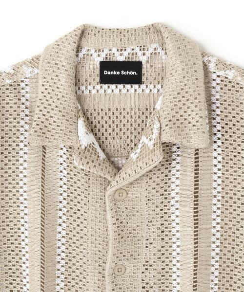DANKE SCHON(ダンケシェーン)の「DankeSchon/ダンケシェーン/RUSSELL S/S SHIRTS(シャツ/ブラウス・メンズ・ベージュ/ブラック系その他・L/M)」の8枚目の写真