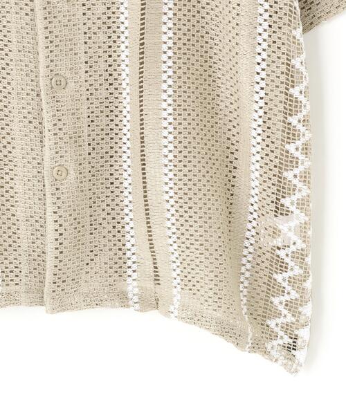 DANKE SCHON(ダンケシェーン)の「DankeSchon/ダンケシェーン/RUSSELL S/S SHIRTS(シャツ/ブラウス・メンズ・ベージュ/ブラック系その他・L/M)」の6枚目の写真