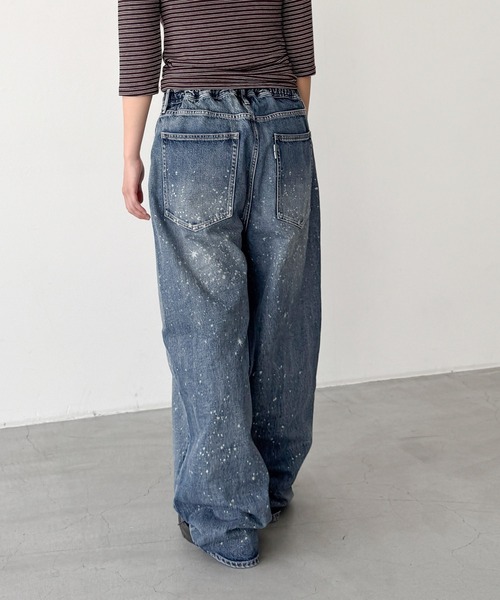 CANAL JEAN(キャナルジーン)の「SUPERTHANKS スペースデニムバレルレッグジーンズ(デニムパンツ・レディース・ブルー・SMALL)」の4枚目の写真