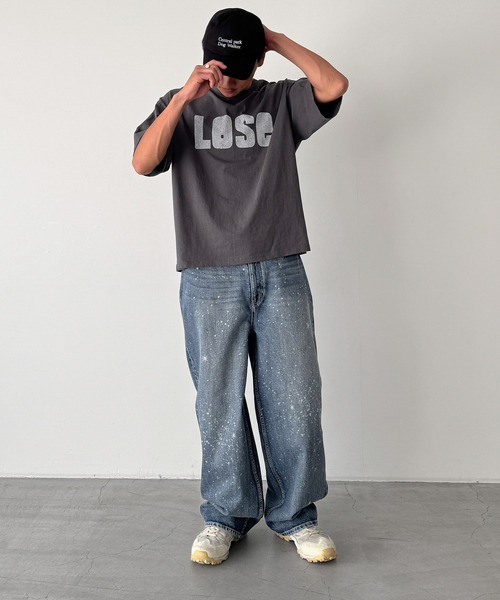CANAL JEAN(キャナルジーン)の「SUPERTHANKS スペースデニムバレルレッグジーンズ(デニムパンツ・レディース・ブルー・SMALL)」の6枚目の写真