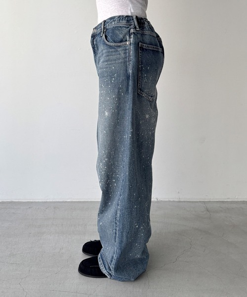 CANAL JEAN(キャナルジーン)の「SUPERTHANKS スペースデニムバレルレッグジーンズ(デニムパンツ・レディース・ブルー・SMALL)」の9枚目の写真