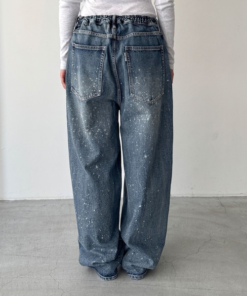 CANAL JEAN(キャナルジーン)の「SUPERTHANKS スペースデニムバレルレッグジーンズ(デニムパンツ・レディース・ブルー・SMALL)」の10枚目の写真