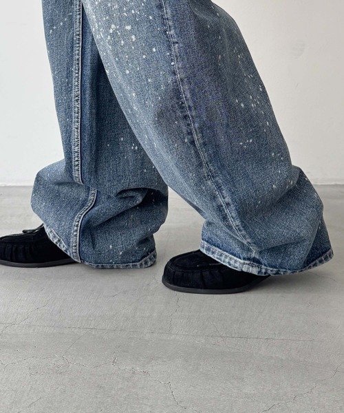 CANAL JEAN(キャナルジーン)の「SUPERTHANKS スペースデニムバレルレッグジーンズ(デニムパンツ・レディース・ブルー・SMALL)」の12枚目の写真