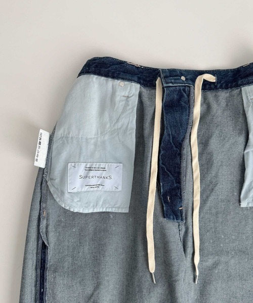 CANAL JEAN(キャナルジーン)の「SUPERTHANKS スペースデニムバレルレッグジーンズ(デニムパンツ・レディース・ブルー・SMALL)」の15枚目の写真