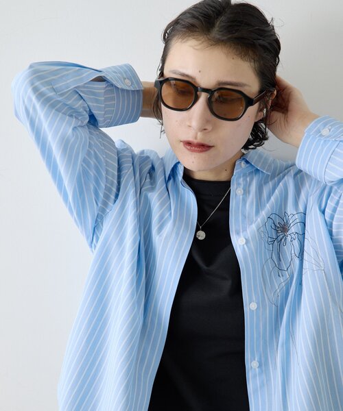 ear PAPILLONNER(イアパピヨネ)の「【A.KJAERBEDE(エキアビド)】ZAN26SS/サングラス(その他雑貨・レディース・ブラック/グレイッシュベージュ・FREE)」の3枚目の写真