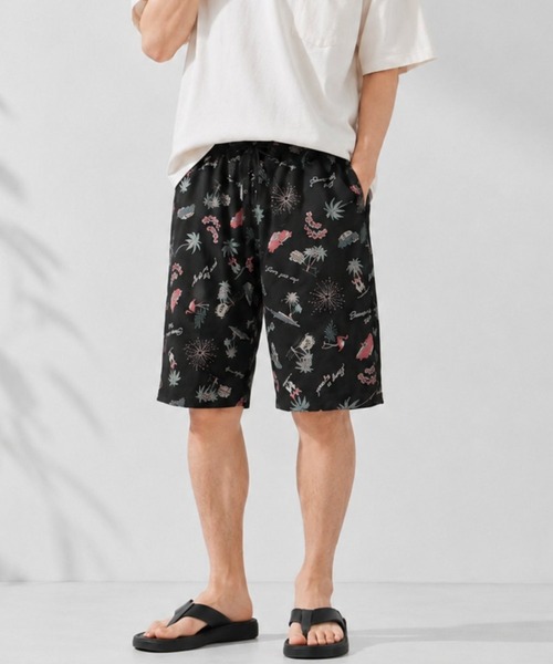 NAVY(ネイビー)の「【SARARI /サラリ】通気性 ハニカムメッシュ 総柄プリント ショートパンツ(その他パンツ・メンズ・ブラック系/ブルー系/ブラウン系/ベージュ系/グレー系/ネイビー・M/XL/L)」の2枚目の写真