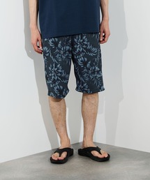 【SARARI /サラリ】通気性 ハニカムメッシュ 総柄プリント ショートパンツ