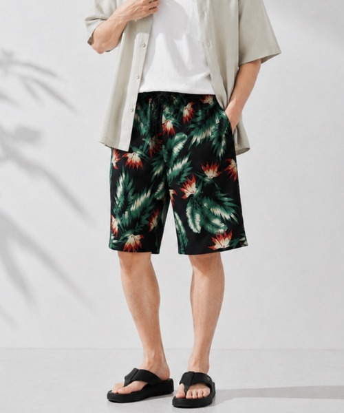 NAVY(ネイビー)の「【SARARI /サラリ】通気性 ハニカムメッシュ 総柄プリント ショートパンツ(その他パンツ・メンズ・ブラック系/ブルー系/ブラウン系/ベージュ系/グレー系/ネイビー・M/XL/L)」の5枚目の写真