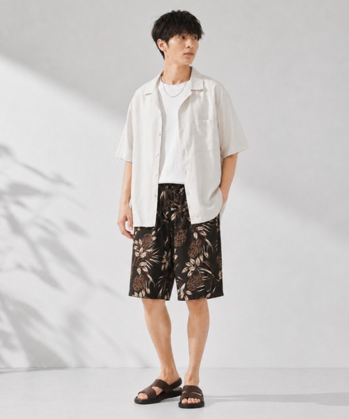 NAVY(ネイビー)の「【SARARI /サラリ】通気性 ハニカムメッシュ 総柄プリント ショートパンツ(その他パンツ・メンズ・ブラック系/ブルー系/ブラウン系/ベージュ系/グレー系/ネイビー・M/XL/L)」の9枚目の写真