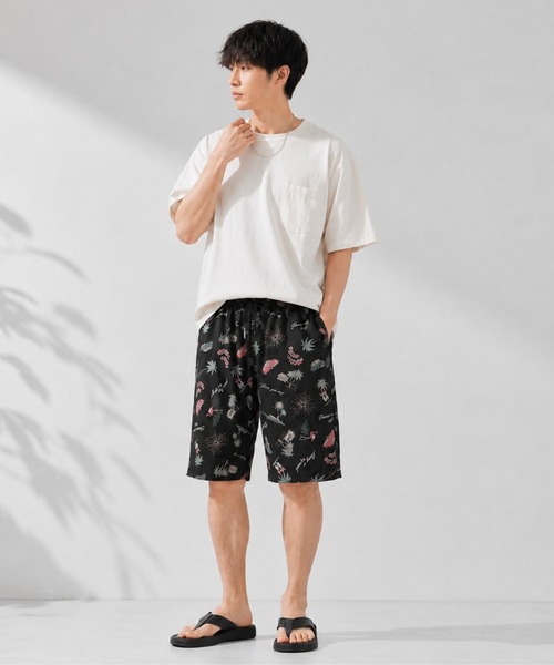 NAVY(ネイビー)の「【SARARI /サラリ】通気性 ハニカムメッシュ 総柄プリント ショートパンツ(その他パンツ・メンズ・ブラック系/ブルー系/ブラウン系/ベージュ系/グレー系/ネイビー・M/XL/L)」の8枚目の写真