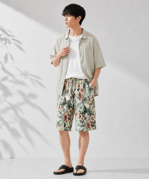 NAVY(ネイビー)の「【SARARI /サラリ】通気性 ハニカムメッシュ 総柄プリント ショートパンツ(その他パンツ・メンズ・ブラック系/ブルー系/ブラウン系/ベージュ系/グレー系/ネイビー・M/XL/L)」の10枚目の写真