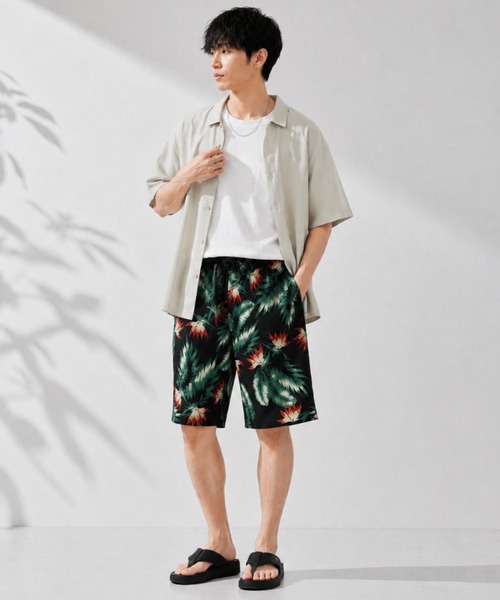 NAVY(ネイビー)の「【SARARI /サラリ】通気性 ハニカムメッシュ 総柄プリント ショートパンツ(その他パンツ・メンズ・ブラック系/ブルー系/ブラウン系/ベージュ系/グレー系/ネイビー・M/XL/L)」の11枚目の写真