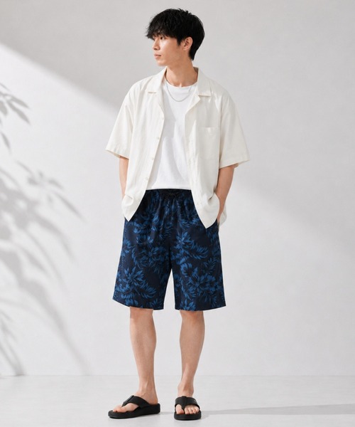 NAVY(ネイビー)の「【SARARI /サラリ】通気性 ハニカムメッシュ 総柄プリント ショートパンツ(その他パンツ・メンズ・ブラック系/ブルー系/ブラウン系/ベージュ系/グレー系/ネイビー・M/XL/L)」の12枚目の写真