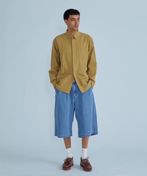 SILAS(サイラス)の「【ARCHIVE】STRAIGHT SHIRT(シャツ/ブラウス・メンズ・ベージュ/ネイビー・L/M)」の5枚目の写真
