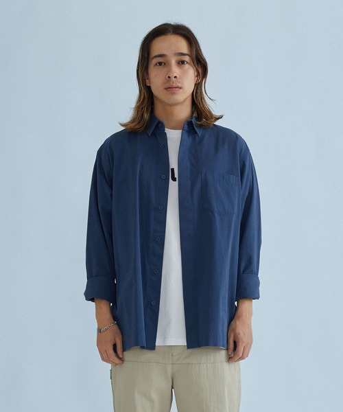SILAS(サイラス)の「【ARCHIVE】STRAIGHT SHIRT(シャツ/ブラウス・メンズ・ベージュ/ネイビー・L/M)」の12枚目の写真