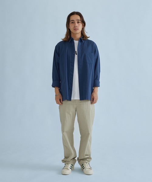 SILAS(サイラス)の「【ARCHIVE】STRAIGHT SHIRT(シャツ/ブラウス・メンズ・ベージュ/ネイビー・L/M)」の14枚目の写真