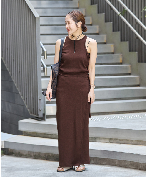 JOURNAL STANDARD(ジャーナルスタンダード)の「《追加》マルチマッチ スラブリブ タンクトップ(タンクトップ・レディース・ブラウン/ライトブルー/ブラックミックス・FREE)」の6枚目の写真