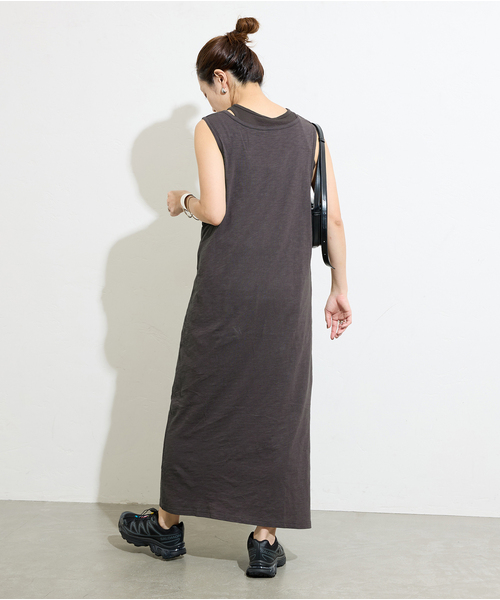 JOURNAL STANDARD(ジャーナルスタンダード)の「《追加》マルチマッチ スラブリブ タンクトップ(タンクトップ・レディース・ブラウン/ライトブルー/ブラックミックス・FREE)」の8枚目の写真