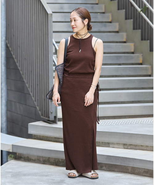JOURNAL STANDARD(ジャーナルスタンダード)の「《追加》マルチマッチ スラブリブ タンクトップ(タンクトップ・レディース・ブラウン/ライトブルー/ブラックミックス・FREE)」の12枚目の写真