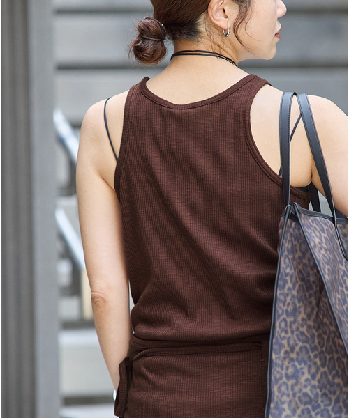 JOURNAL STANDARD(ジャーナルスタンダード)の「《追加》マルチマッチ スラブリブ タンクトップ(タンクトップ・レディース・ブラウン/ライトブルー/ブラックミックス・FREE)」の15枚目の写真