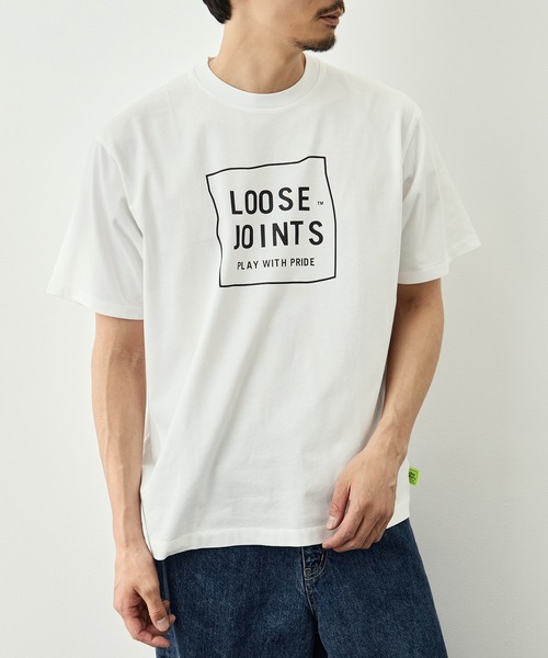 LOOSE JOINTS(ルーズジョインツ)の「【LOOSE JOINTS /ルーズジョインツ】NORITERU MINEZAKI - LJ LOGO S/S TEE(Tシャツ/カットソー・メンズ・ホワイト/ブラック・S/L/M)」の2枚目の写真