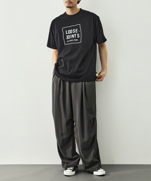 LOOSE JOINTS(ルーズジョインツ)の「【LOOSE JOINTS /ルーズジョインツ】NORITERU MINEZAKI - LJ LOGO S/S TEE(Tシャツ/カットソー・メンズ・ホワイト/ブラック・S/L/M)」の10枚目の写真