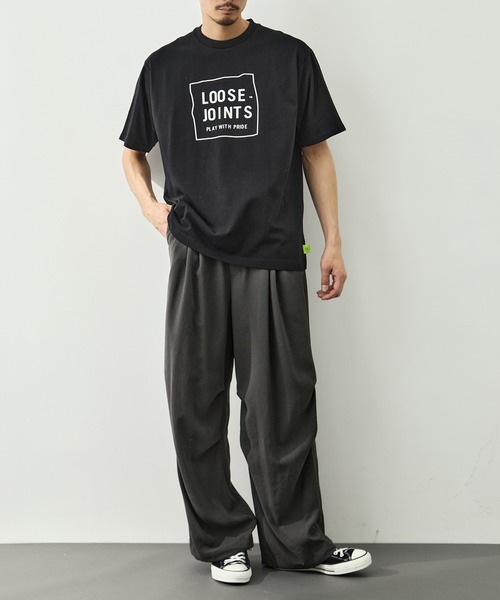 LOOSE JOINTS(ルーズジョインツ)の「【LOOSE JOINTS /ルーズジョインツ】NORITERU MINEZAKI - LJ LOGO S/S TEE(Tシャツ/カットソー・メンズ・ホワイト/ブラック・S/L/M)」の11枚目の写真
