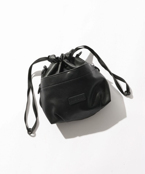 RAGEBLUE(レイジブルー)の「【BAICYCLON by Bagjack】別注/3WAYドロスト巾着ショルダーバッグ(ショルダーバッグ・メンズ・ブラック・FREE)」の2枚目の写真