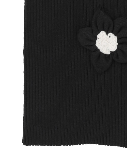 CLANE(クラネ)の「【CLANE】FLOWER MOTIF CAMI KNIT TOPS フラワータンクトップ/クラネ(ニット/セーター・レディース・アイボリー/ブラウン/ブラック・1)」の13枚目の写真