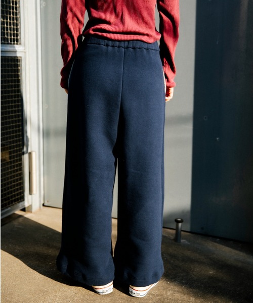 CAROUSE LAMBRA（ケラウズランブラ）の「2TAC WIDE PANTS（スウェットパンツ・レディース・ベージュ/ネイビー・FREE）」の14枚目の写真