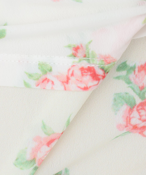 EDIT. FOR LULU（エディットフォールル）の「【YUHAN WANG/ユハン ワン】rose print twinset blouse（Tシャツ/カットソー・レディース・ホワイト・FREE）」の2枚目の写真
