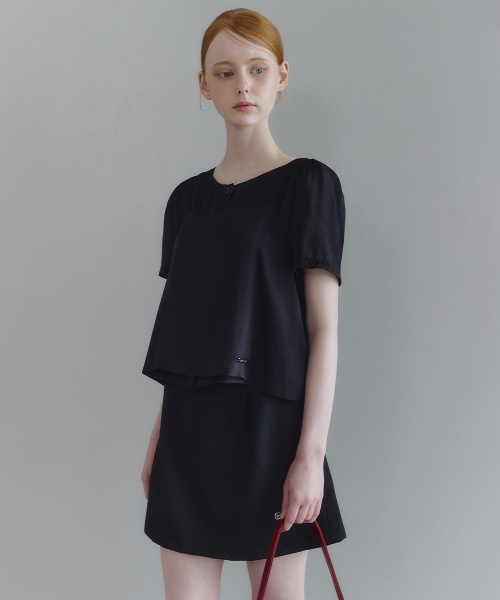 MICANE（ミケーネ）の「ミュエディル バックスリットブラウス-ビスチェセットアップ（シャツ/ブラウス・レディース・ブラック/ライトグレー/クリーム・SMALL/MEDIUM/LARGE/X-LARGE/XX-LARGE）」の12枚目の写真