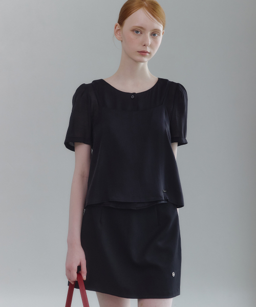 MICANE（ミケーネ）の「ミュエディル バックスリットブラウス-ビスチェセットアップ（シャツ/ブラウス・レディース・ブラック/ライトグレー/クリーム・SMALL/MEDIUM/LARGE/X-LARGE/XX-LARGE）」の13枚目の写真